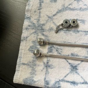 Pandora bracelets and charms lot